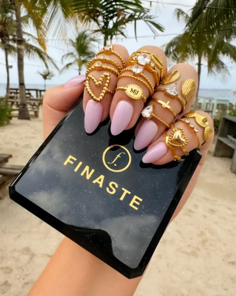 Finaste Schelpen ring goudkleurig Fashion