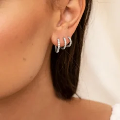 Finaste Shiny oorringetjes 8 mm Sale