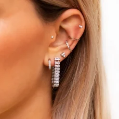 Finaste Shiny oorringetjes 8 mm Sale