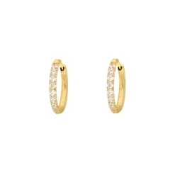 Finaste Shiny oorringetjes 12 mm goudkleurig Discount