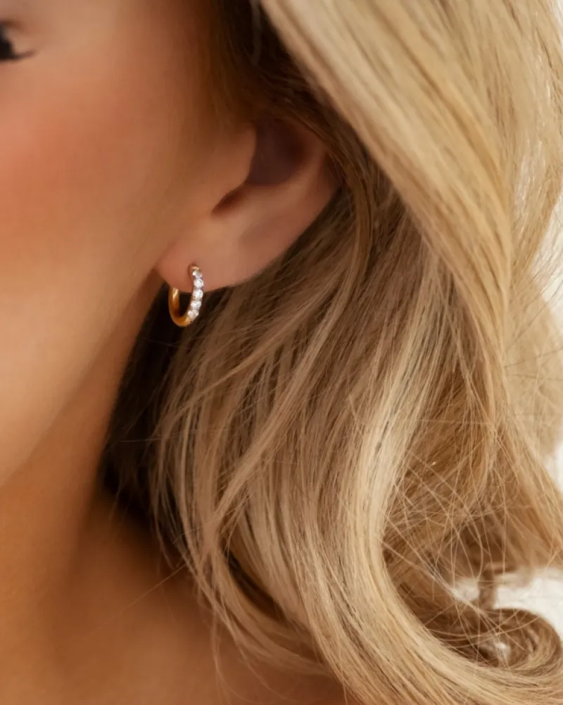 Finaste Shiny oorringetjes 8 mm goudkleurig Outlet