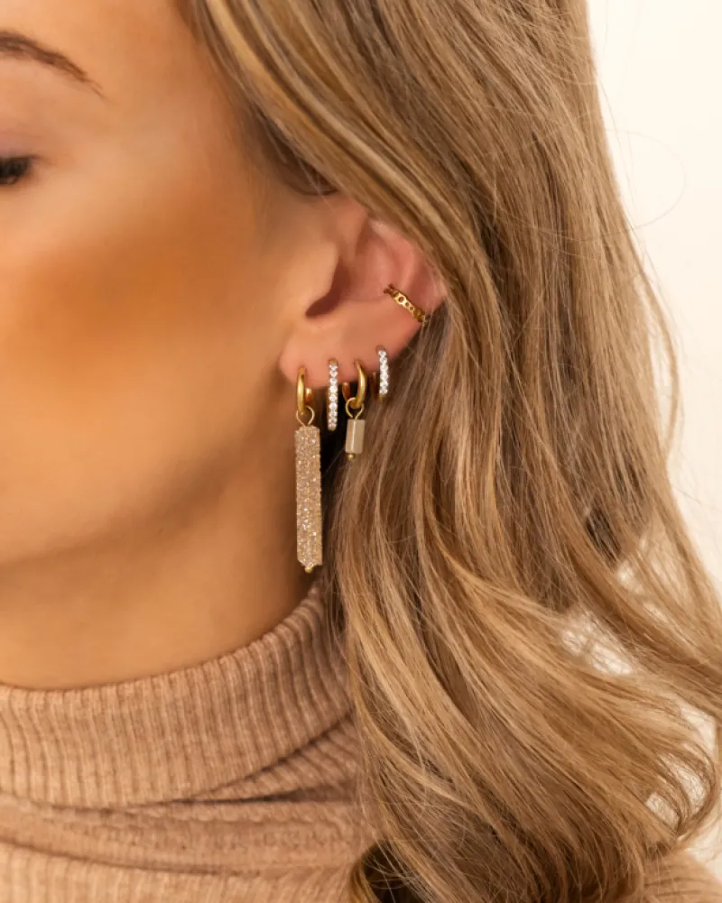 Finaste Shiny Oorringetjes 14 Mm Goudkleurig Outlet