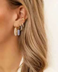 Finaste Shiny Oorringetjes 14 Mm Goudkleurig Outlet