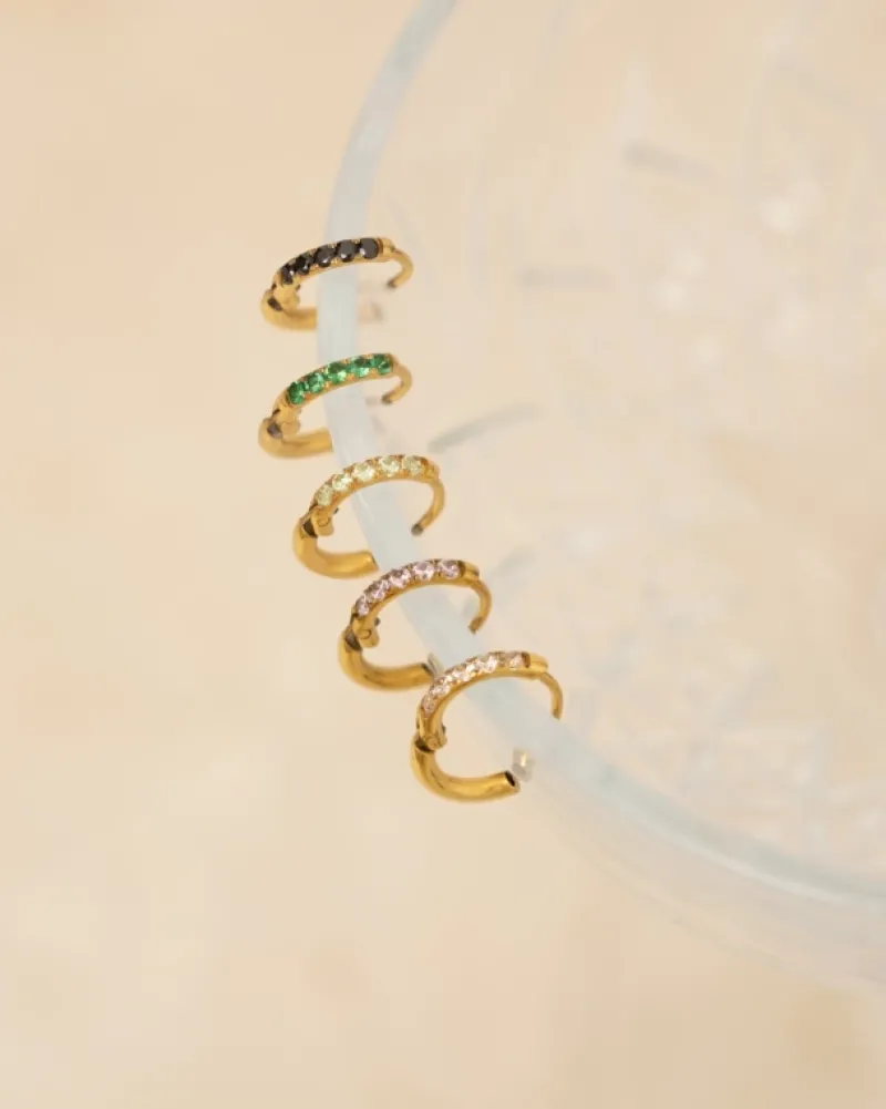 Finaste Shiny oorringetjes 8 mm goudkleurig Outlet