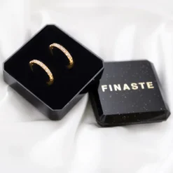 Finaste Shiny oorringetjes 12 mm goudkleurig Discount