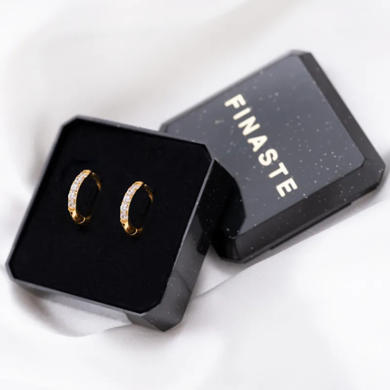 Finaste Shiny oorringetjes 8 mm goudkleurig Outlet