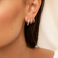 Finaste Shiny oorringetjes 8 mm goudkleurig Outlet