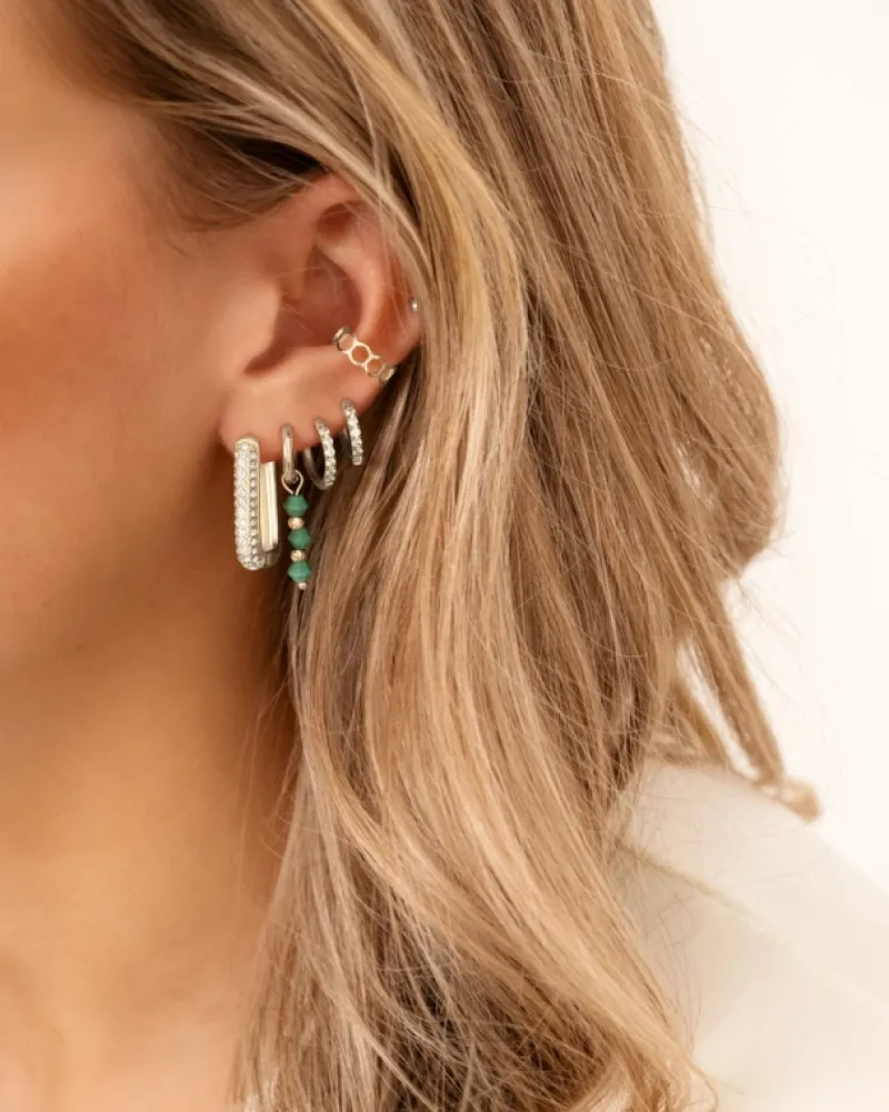 Finaste Shiny oorringetjes mint 10 mm Best