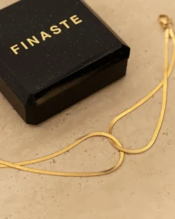 Finaste Snake armband linked chains goudkleurig Online
