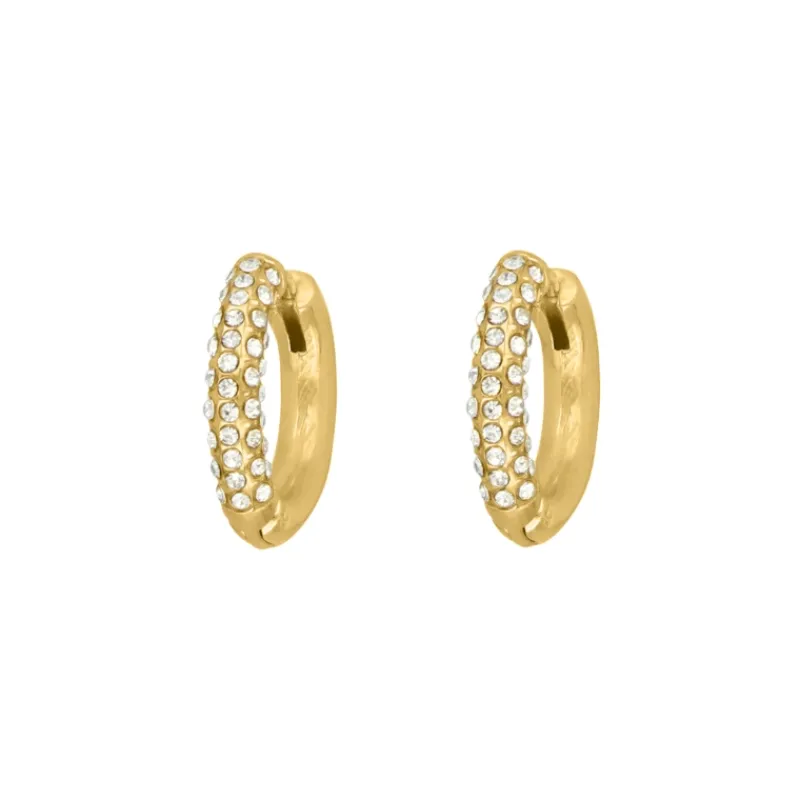 Finaste Sparkle hoops goldplated Sale