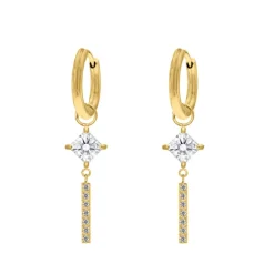 Finaste Square earrings luxury goldplated New