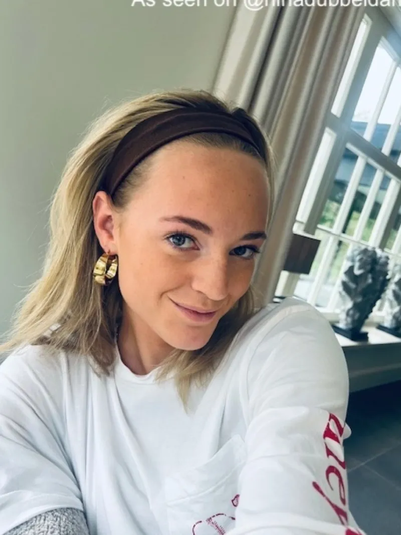 Finaste Statement hoops large goudkleurig Discount