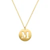 Finaste Statement initial ketting goudkleurig Outlet