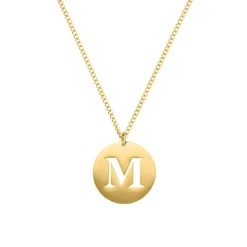 Finaste Statement initial ketting goudkleurig Outlet