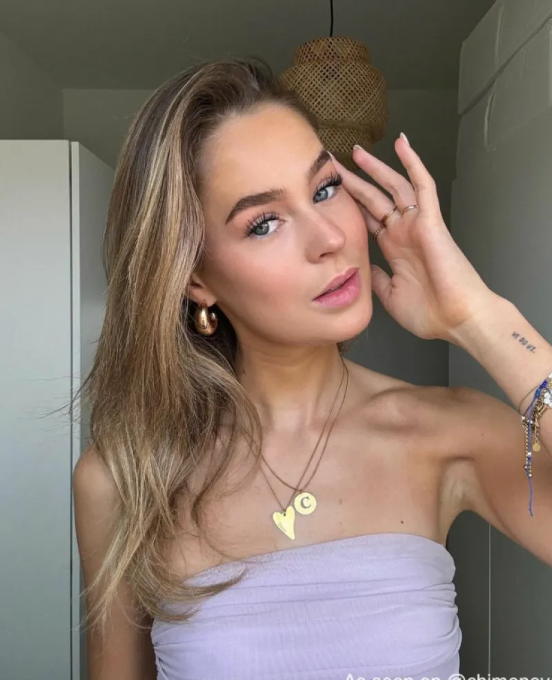 Finaste Statement initial ketting goudkleurig Outlet