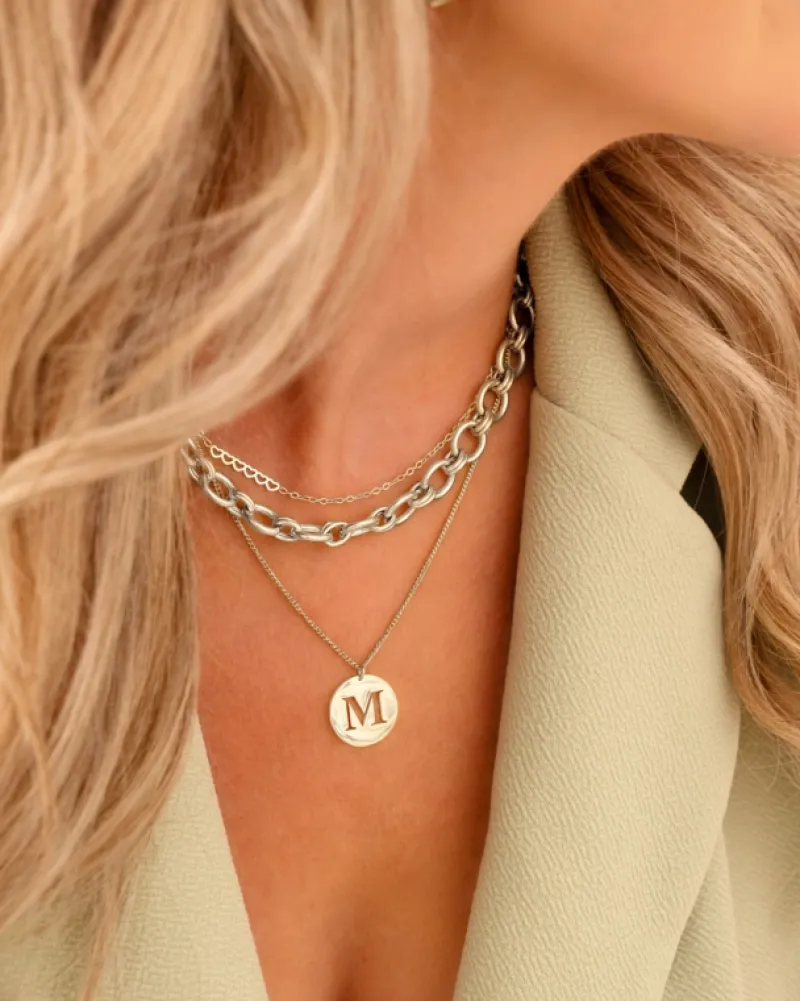 Finaste Statement necklace round chains Hot