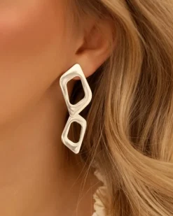 Finaste Statement oorhangers geometric Clearance
