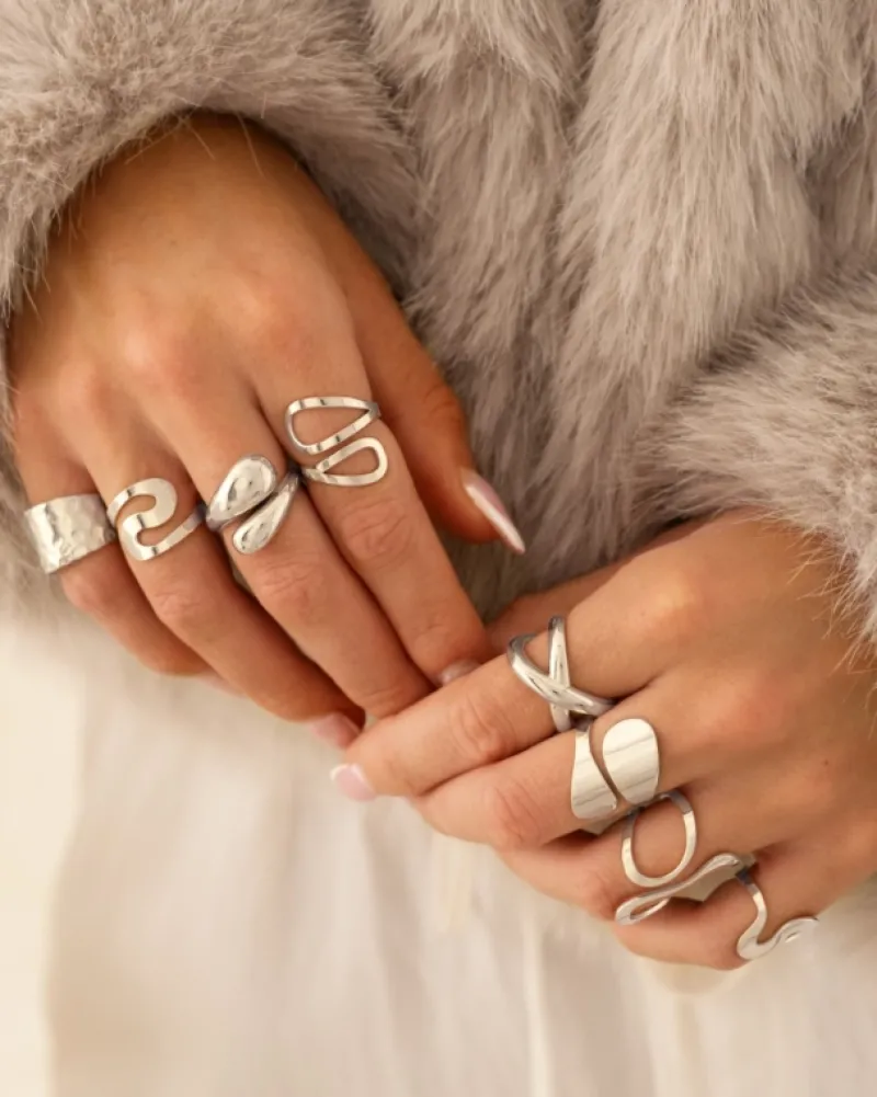 Finaste Statement ring dots verstelbaar Best