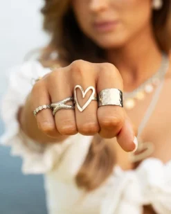 Finaste Statement ring dots verstelbaar Best