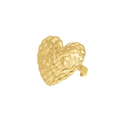 Finaste Statement ring vintage hart goudkleurig Hot
