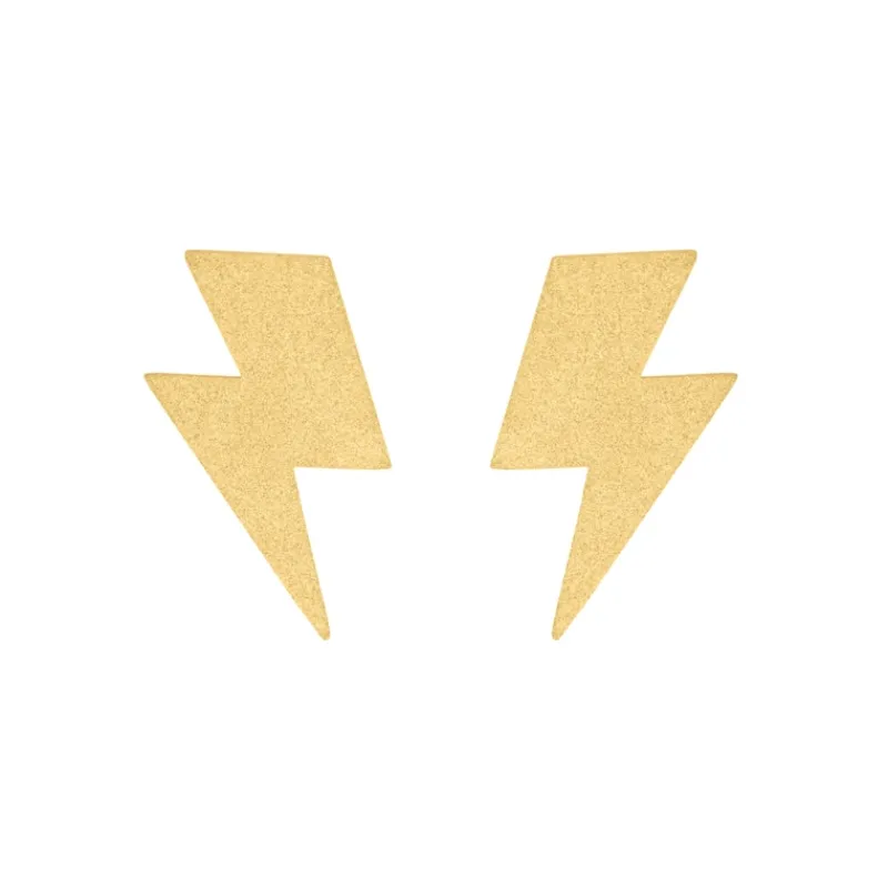 Finaste Statement thunder earrings goldplated Discount