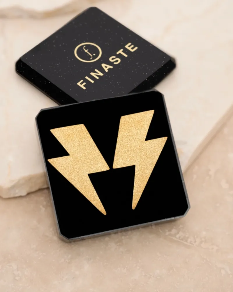 Finaste Statement thunder earrings goldplated Discount