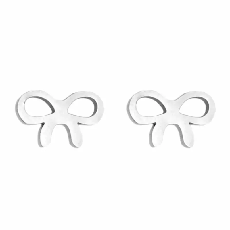 Finaste Steel Bow Oorbellen Clearance