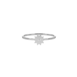 Finaste Sterretjes ring met steentje Clearance