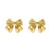 Finaste Strik oorbellen kleur goud Fashion