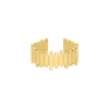 Finaste Stripes ring verstelbaar goudkleurig Hot