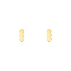 Finaste Stud oorbellen three dots goudkleurig Fashion