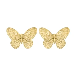 Finaste Stud oorbellen vlinder goudkleurig New