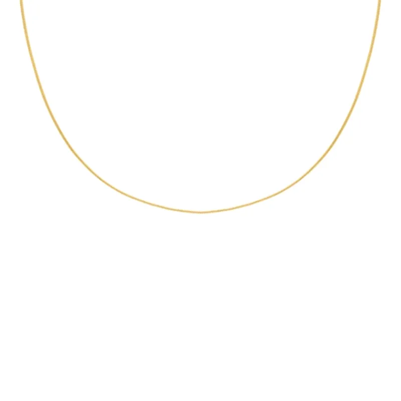 Finaste Subtiele snake chain ketting goldplated Hot