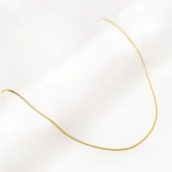 Finaste Subtiele snake chain ketting goldplated Hot