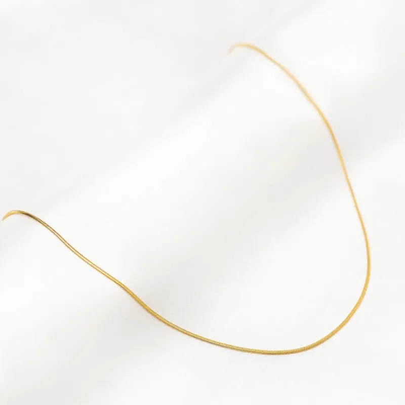 Finaste Subtiele snake chain ketting goldplated Hot