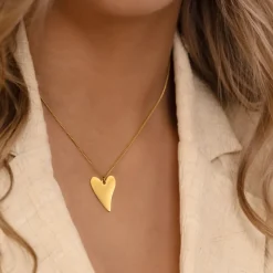 Finaste Sweet heart ketting goudkleurig Discount