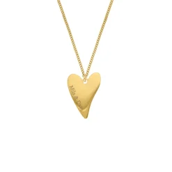 Finaste Sweet heart ketting graveren goudkleurig Fashion