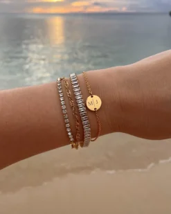 Finaste Tennis bracelet goud kleurig Best