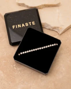 Finaste Tennis bracelet goud kleurig Best