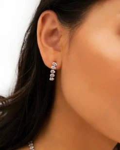 Finaste Tennis earrings oval Sale