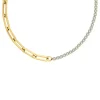 Finaste Tennis ketting met schakels goudkleurig Outlet