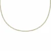 Finaste Tennis necklace goud kleurig Hot
