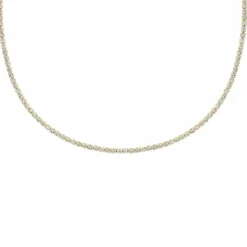Finaste Tennis necklace goud kleurig Hot
