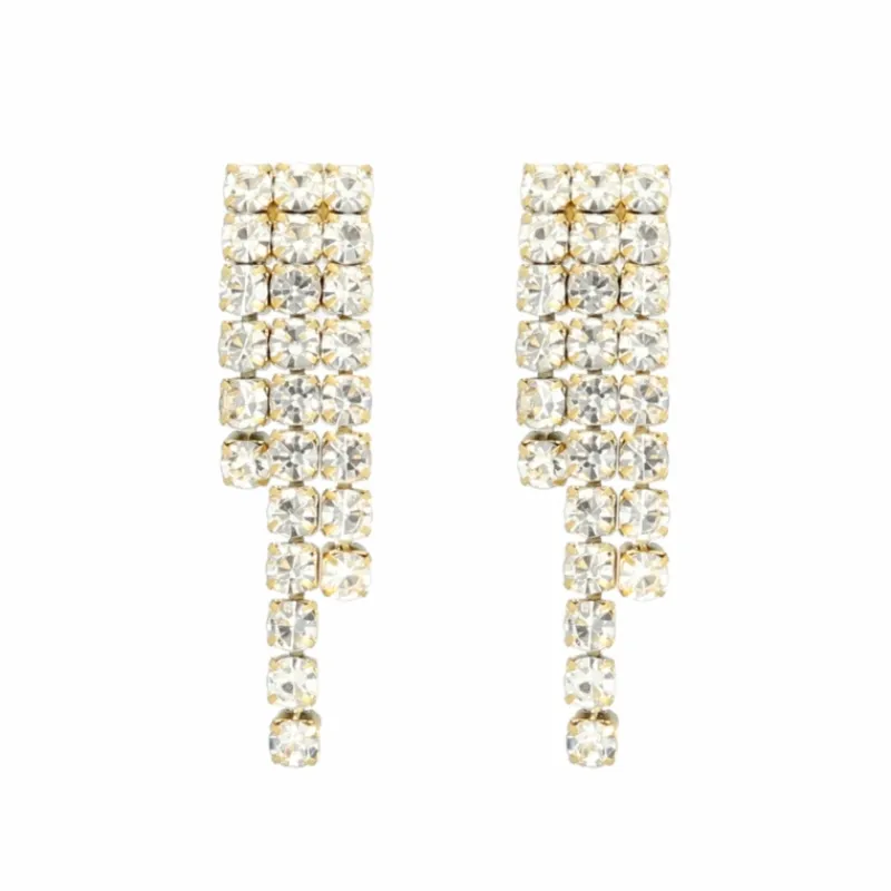 Finaste Tennis oorbellen luxury goud kleurig Fashion