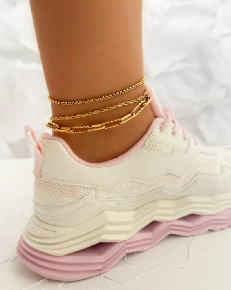Finaste Treasure twist enkelbandje goudkleurig New