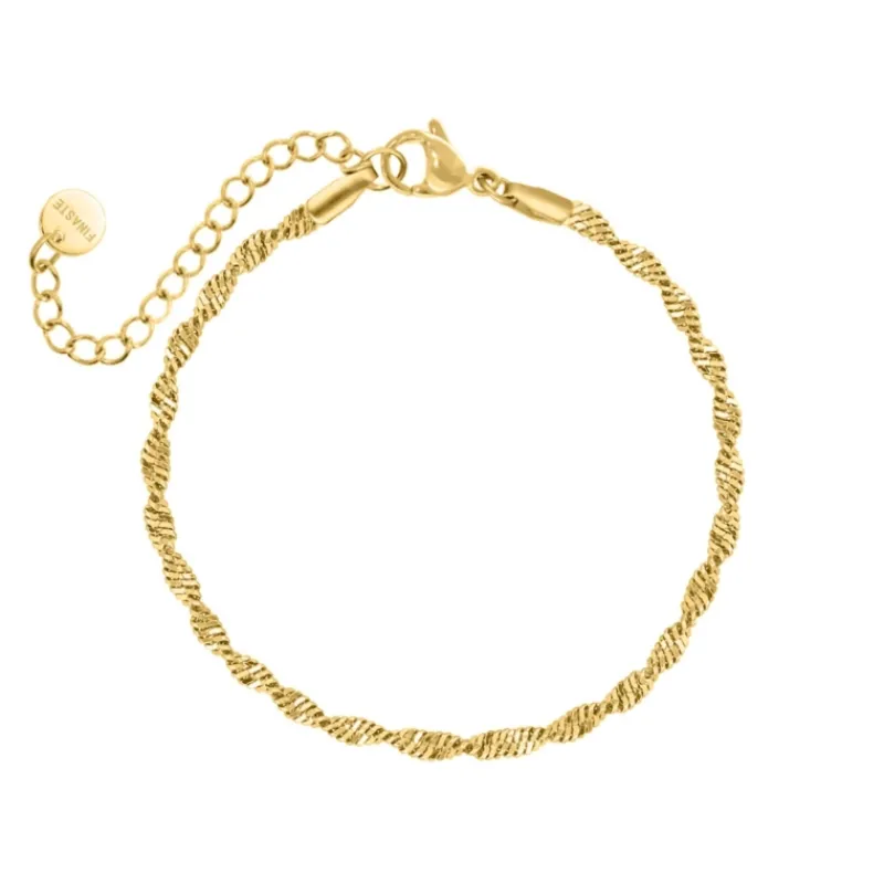 Finaste Trending influencer armband goudkleurig New