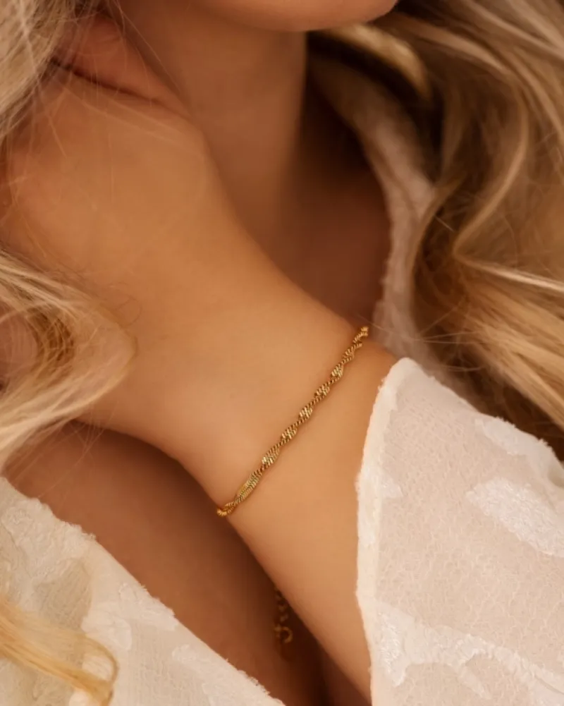 Finaste Trending influencer armband goudkleurig New