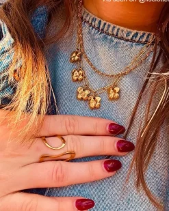 Finaste Trending influencer ketting goudkleurig Clearance