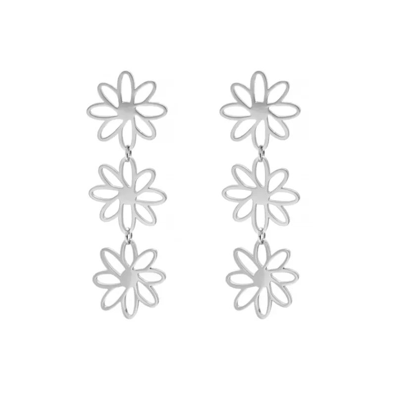 Finaste Triple flower earrings Hot