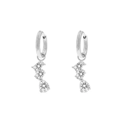 Finaste Triple gem earrings Discount